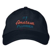 #1 Amateur Plumber Embroidered Hats