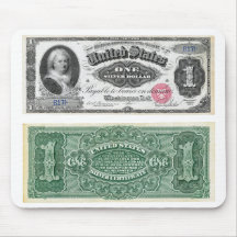 $1 Banknote Silver Certificate 1886 Mouse Pad