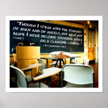 1 Corinthians 13:1 Poster