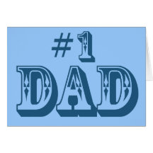 #1 Dad Greeting Card