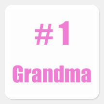 #1 grandma sticker
