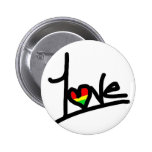 1 Love Pinback Button