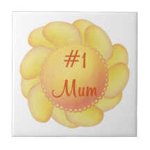 #1 Mum (yellow flower) Tiles
