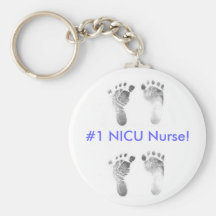 #1 NICU Nurse! (blue) Key Chains