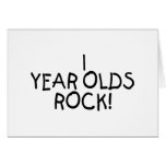 1 Year Olds Rock Card