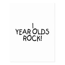 1 Year Olds Rock Postcards