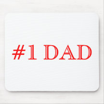 #1Dad Red Mouse Pad