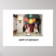 1st Birthday Posters