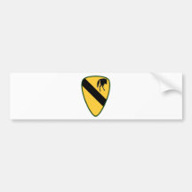 1st CAV color.png Bumper Stickers
