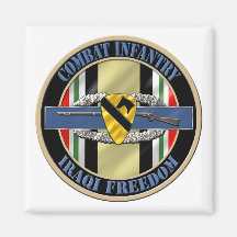 1st Cavalry Division Infantry OIF Fridge Magnets