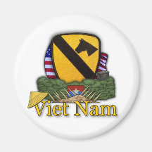 1st cavalry division vietnam veterans war vets Mag Fridge Magnet