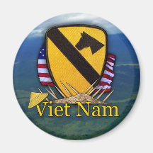 1st cavalry vietnam air cav vets patch Magnet