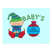 1st Christmas Elf Tshirts and Gifts Postcards