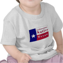 1st Generation Native Texan Flag T-shirts
