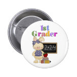 1st grader button