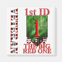 1st Infantry Division OEF VETERAN Refrigerator Magnets
