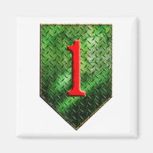 1st Infantry Division Refrigerator Magnet