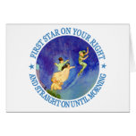 1ST STAR ON YOUR RIGHT, STRAIGHT ON UNTIL MORNING GREETING CARDS