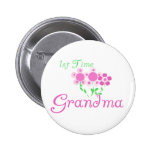 1st  Time Grandma-Pink Flowers
