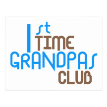 1st Time Grandpas Club (Blue) Post Cards