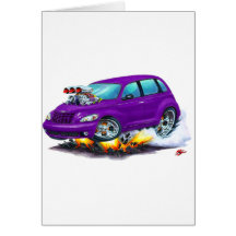 2008-10 PT Cruiser Purple Car Greeting Cards