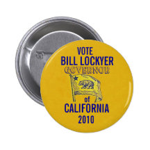 2010 Bill Lockyer For Governor Button