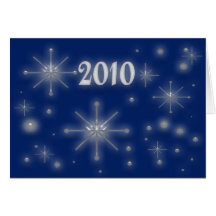 2010 Snowflakes Greeting Card