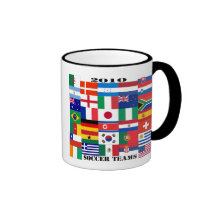 2010 Soccer Teams Flags Mugs