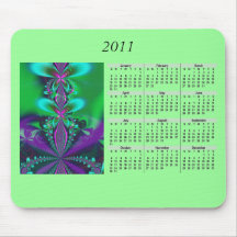 2011 Calendar Mousepad - green