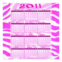 2011 Calendar Party Invitations