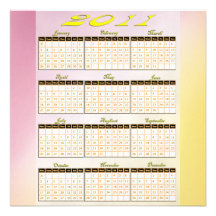 2011 Calendar Party Invitations