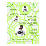 2011 Graduation Invitation Circle Green Grey C5