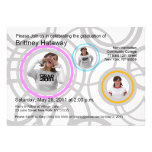 2011 Graduation Invitation Circle Grey C8