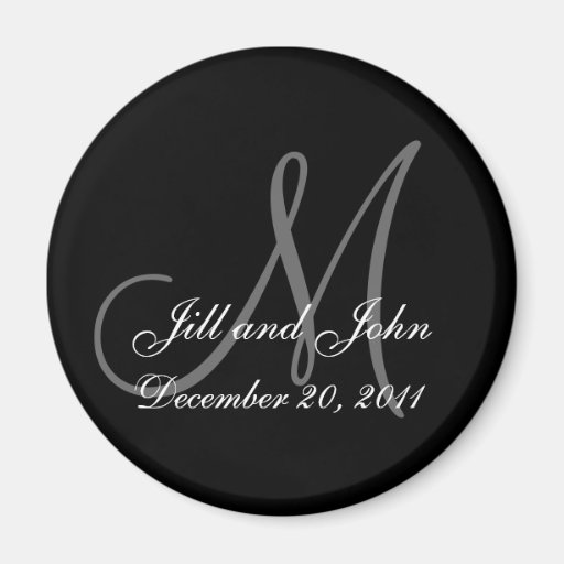 2011 Save the Date Magnet First Names and Initials