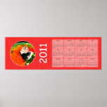 2011 Scarlet Macaw Calendar Poster