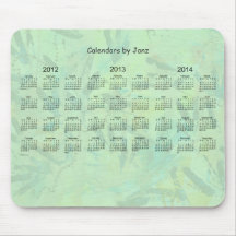 2012 - 2014 3 Year Calendar Mousemat