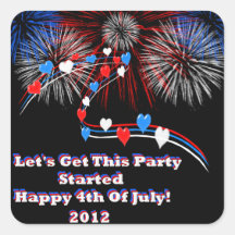 2012 4th Of July Stickers