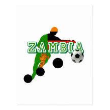 2012 African Nations Cup Winners - Zambia Soccer Post Card