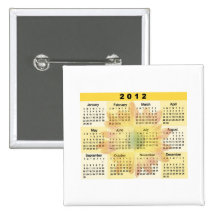 2012 Calendar with Daisy print Button