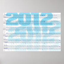 2012 Oversized Wall Calendar Posters