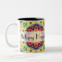 2012 Personalised Kaleidoscope Calendar Gift Mug