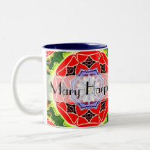 2012 Personalised Kaleidoscope Calendar Gift Mug