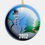 2012 Snow Globe Holiday Ornament
