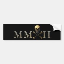 2012 with Skull Bumper Sticker