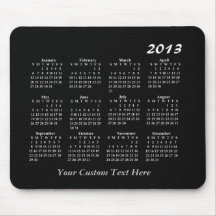 2013 Calendar Mousepad