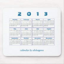 2013 Calendar Mousepad