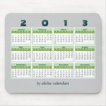 2013 Calendar Mousepad