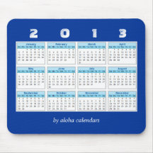 2013 Calendar Mousepad