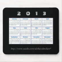 2013 Calendar Mousepad