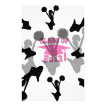 2013 Cheerleader graduation Pink Stationery